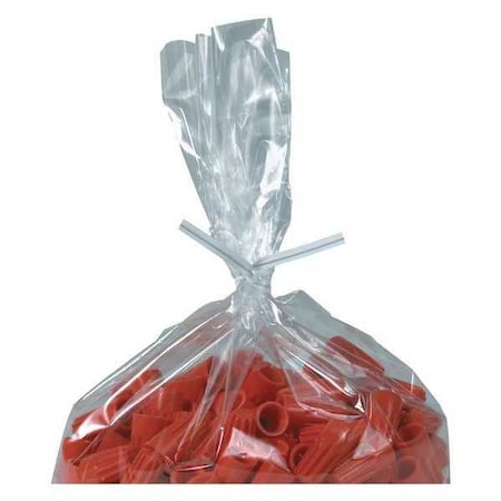 Partners Brand Plastic Twist Ties, 6" x 5/32", White, PK2000 PLT6W