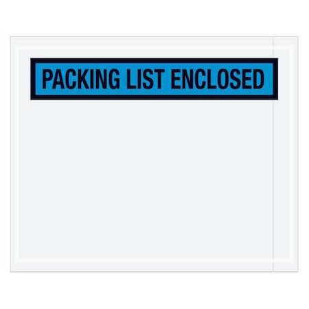Tape Logic Tape Logic "Packing List Enclosed" Envelopes, 4 1/2" x 5 1/2", Blue, 1000/Case PL454