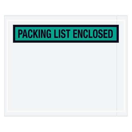 Tape Logic Tape Logic "Packing List Enclosed" Envelopes, 4 1/2" x 5 1/2", Green, 1000/Case PL455