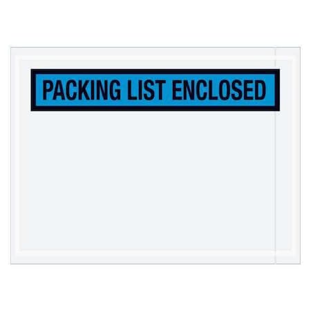 Tape Logic Tape Logic "Packing List Enclosed" Envelopes, 4 1/2" x 6", Blue, 1000/Case PL488