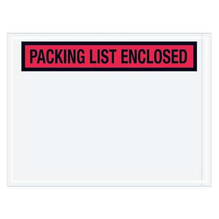 TAPE LOGIC Tape Logic® "Packing List Enclosed" Envelopes, 4 1/2" x 6", Red, 1000/Case PL451