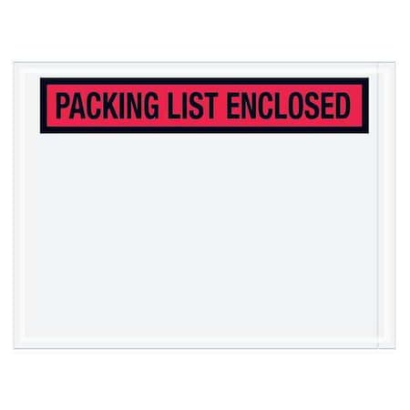Tape Logic Tape Logic "Packing List Enclosed" Envelopes, 4 1/2" x 6", Red, 1000/Case PL451