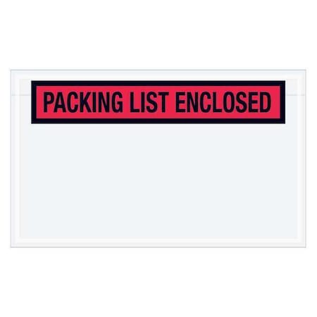 Tape Logic Tape Logic "Packing List Enclosed" Envelopes, 4 1/2" x 7 1/2", Red, 1000/Case PL461