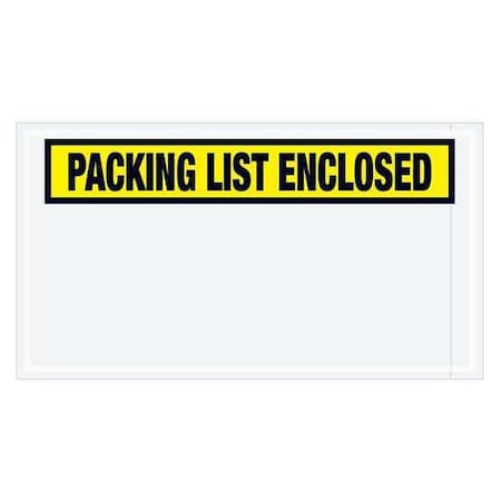 Tape Logic Tape Logic "Packing List Enclosed" Envelopes, 5 1/2" x 10", Yellow, 1000/Case PL445