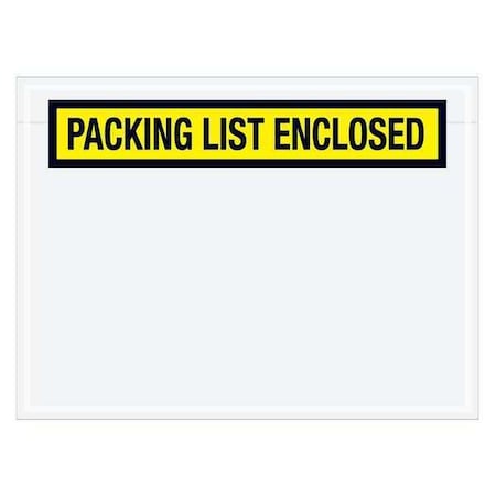 Tape Logic Tape Logic "Packing List Enclosed" Envelopes, 6 3/4" x 5", Yellow, 1000/Case PL460
