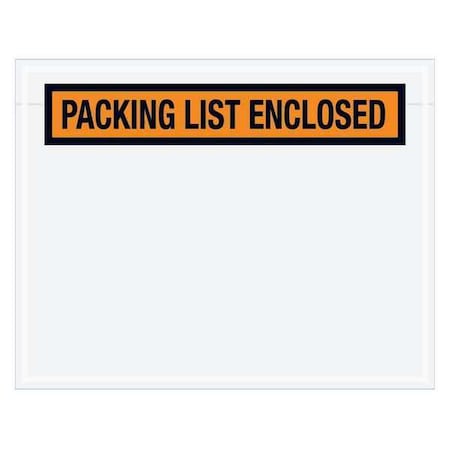 Tape Logic Tape Logic "Packing List Enclosed" Envelopes, 7" x 5 1/2", Orange, 1000/Case PL19