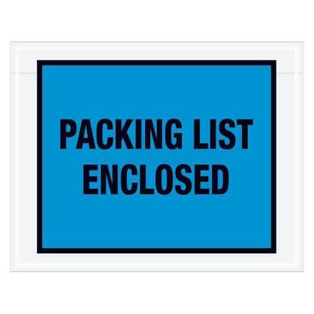Tape Logic Tape Logic "Packing List Enclosed" Envelopes, 7" x 5 1/2", Blue, 1000/Case PL407
