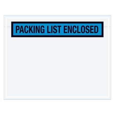 Tape Logic Tape Logic "Packing List Enclosed" Envelopes, 7" x 5 1/2", Blue, 1000/Case PL458