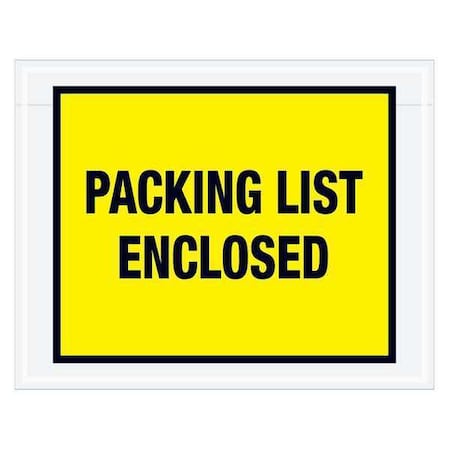 Tape Logic Tape Logic "Packing List Enclosed" Envelopes, 7" x 5 1/2", Yellow, 1000/Case PL405