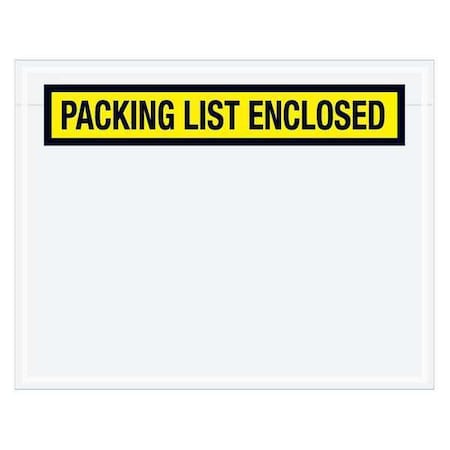 Tape Logic Tape Logic "Packing List Enclosed" Envelopes, 7" x 5 1/2", Yellow, 1000/Case PL456