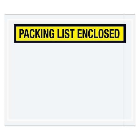 Tape Logic Tape Logic "Packing List Enclosed" Envelopes, 7" x 6" low, Yellow, 1000/Case PL490