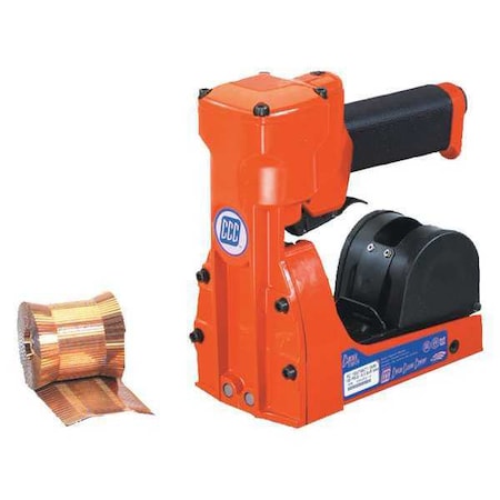 Partners Brand Pneumatic/Roll Feed Carton Stapler, 5/8", Orange, 1/Each ST118