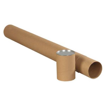 Partners Brand Premium Telescoping Tubes, 4" x 30", Kraft, PK15 TT4030K
