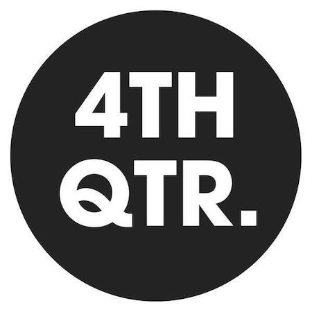 Tape Logic Tape Logic Quarter Labels, "4TH QTR", 2" Circle, Black, 500/Roll DL6793