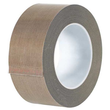 Partners Brand PTFE Glass Cloth Tape, 5 Mil, 2" x 18 yds., Brown, 1/Case T967224