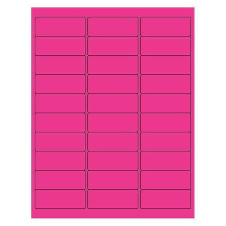 Tape Logic Tape Logic Rectangle Laser Labels, 2 5/8" x 1", Fluorescent Pink, PK3000 LL173PK