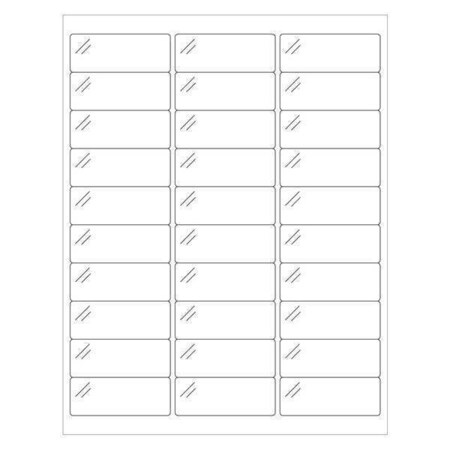 Tape Logic Tape Logic Rectangle Laser Labels, 2 5/8" x 1", Crystal Clear, PK3000 LL236CC