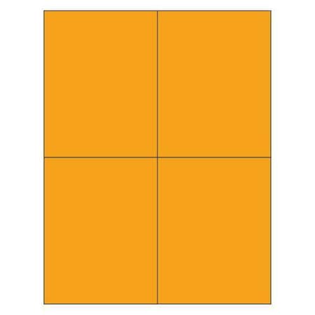 Tape Logic Tape Logic Rectangle Laser Labels, 4 1/4" x 5 1/2", Fluorescent Orange, PK400 LL183OR