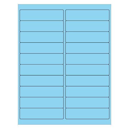 Tape Logic Tape Logic Rectangle Laser Labels, 4" x 1", Pastel Blue, PK2000 LL177BE