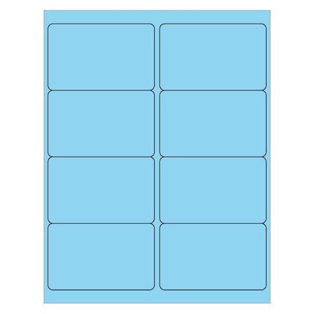 Tape Logic Tape Logic Rectangle Laser Labels, 4" x 2 1/2", Pastel Blue, PK800 LL179BE