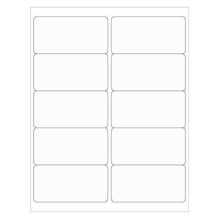 Tape Logic Tape Logic Rectangle Laser Labels, 4" x 2", Clear, PK1000 LL223CL