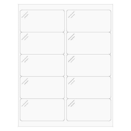 Tape Logic Tape Logic Rectangle Laser Labels, 4" x 2", Crystal Clear, PK1000 LL238CC