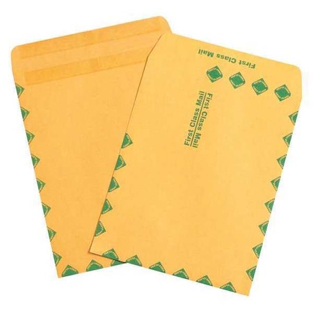 Partners Brand First Class Redi-Seal Envelopes, 10" x 13", Kraft, PK500 EN1053