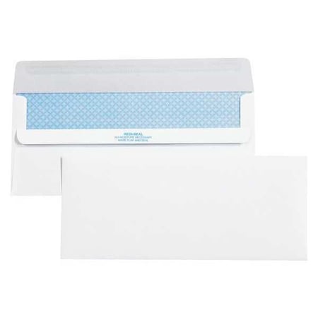 Partners Brand Redi-Seal Business Envelopes with Security Tint, No 10 Plain, 4 1/8" x 9 1/2", White, PK2500 EN1109