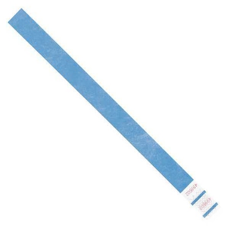 Tyvek Tyvek Wristbands, 3/4" x 10", Blue, PK500 WR101BE