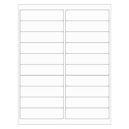 Tape Logic Tape Logic Laser Labels, Rectangle, 4" x 1", White, PK2000 LL121