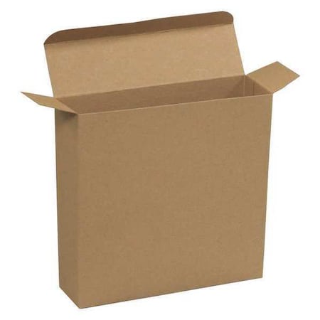 Partners Brand 7 1/4 in x 2 in x 7 1/4 in Reverse Tuck Folding Carton, Kraft, Fiberboard, 250 PK RTC57