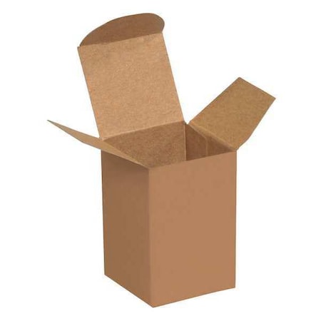 Partners Brand 1-1/2 in x 1 1/4 in x 2 in Reverse Tuck Folding Carton, Kraft, Fiberboard, 1000 PK RT2SC