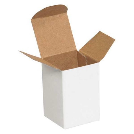 Partners Brand 12" x 10" x 10 in Reverse Tuck Folding Carton, White, Fiberboard, .024 Point Die-Cut Fibreboard RTSPEC1W