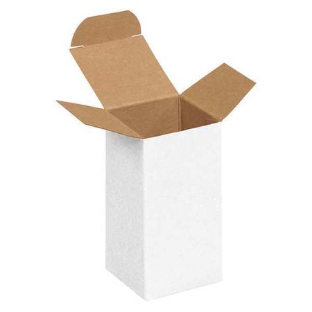 Partners Brand 12" x 10" x 10 in Reverse Tuck Folding Carton, White, Fiberboard, .024 Point Die-Cut Fibreboard RTS12W