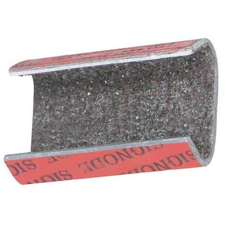 Partners Brand Signode Sandpaper Open/Snap On Metal Poly Strapping Seal, 1/2", PK1000 PS12SAND