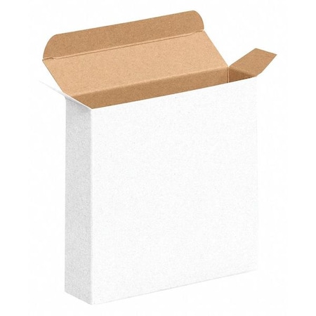 Partners Brand 6 in x 1 1/2 in x 6 in Reverse Tuck Folding Carton, White, Fiberboard, 250 PK RTC52W