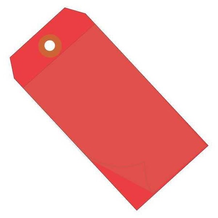 Partners Brand Tag, Self Laminating, 6 1/4x3 1/8", PK100, 10 Mil Vinyl, Red, 100 PK G26029