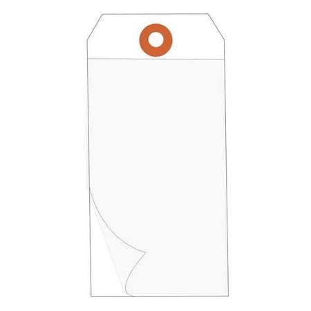 Partners Brand Tag, Self Laminating, 4 3/4x2 3/8", PK100, 10 Mil Vinyl, White, 100 PK G26027