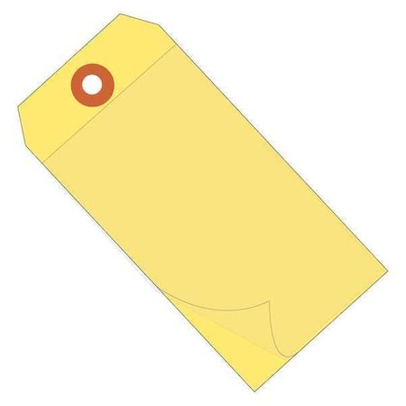 Partners Brand Tag, Self Laminating, 6 1/4x3 1/8", PK100, 10 Mil Vinyl, Yellow, 100 PK G26032