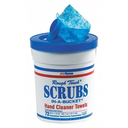 Scrubs Hand Cleaner Towel, PK6, citrus, 6 PK SCRUBS