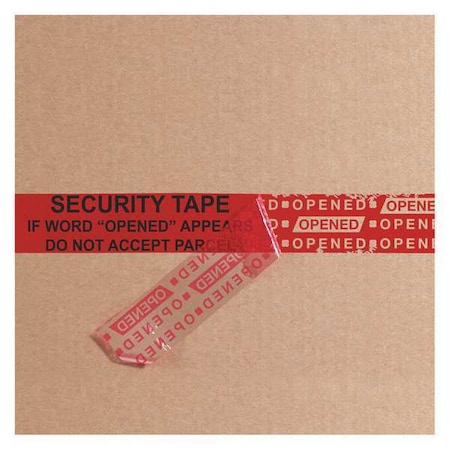 Tape Logic Tape Logic Secure Tape Strips, 2.5 Mil, 2" x 9", Red, PK100 T902009