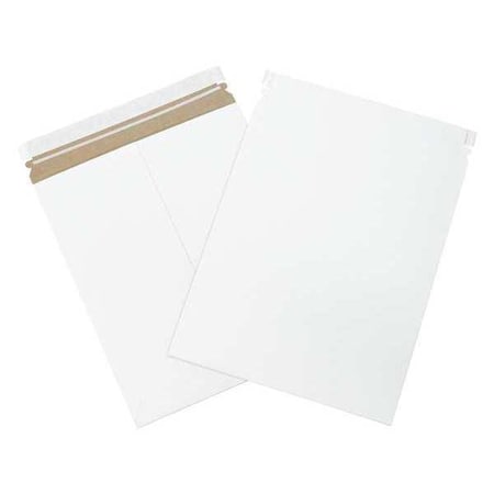 Partners Brand Self-Seal Flat Mailers, 11" x 13 1/2", White, PK100 RM3SS