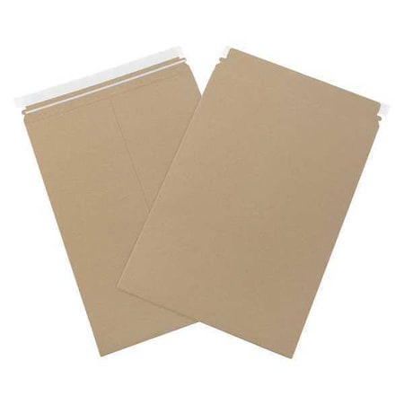 Partners Brand Self-Seal Flat Mailers, 13" x 18", Kraft, PK100 RM6K
