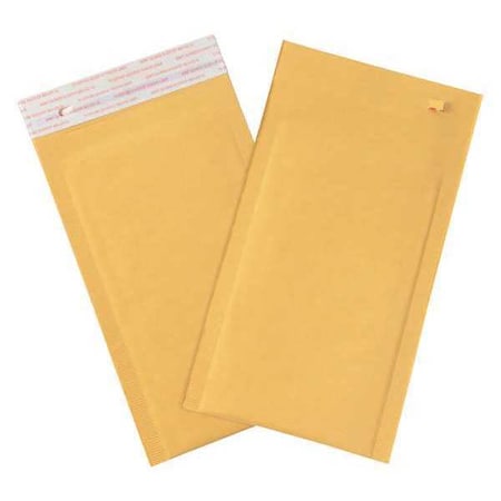 Partners Brand Self-Seal Bubble Mailers w/Tear Strip, No 0, 6" x 10", Kraft, PK250 B853SSTT