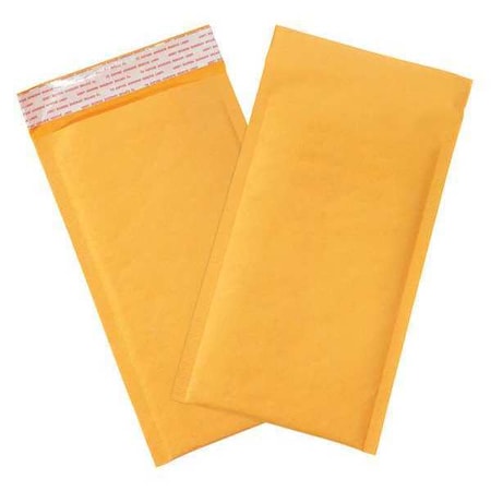 Partners Brand Self-Seal Bubble Mailers, No 00, 5" x 10", Kraft, PK180 B852SSR