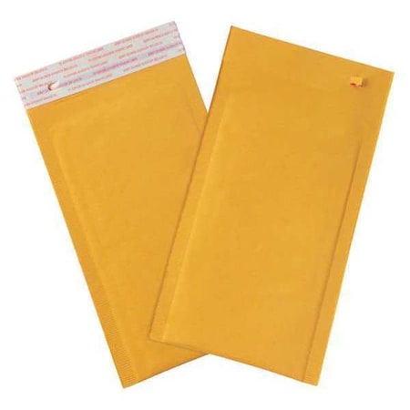Partners Brand Self-Seal Bubble Mailers w/Tear Strip, No 00, 5" x 10", Kraft, PK250 B852SSTT