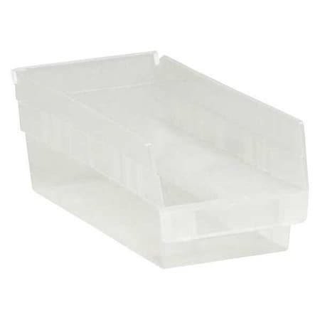 Partners Brand Shelf Storage Bin, Clear, 30 PK BINPS103CL