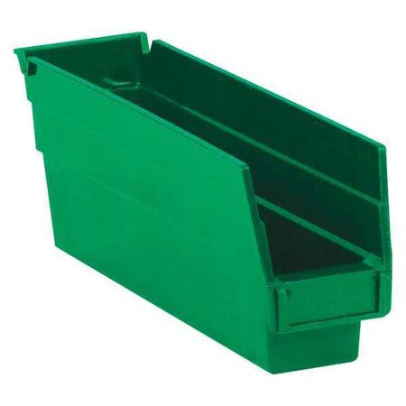 Partners Brand Shelf Storage Bin, Green, 36 PK BINPS101G
