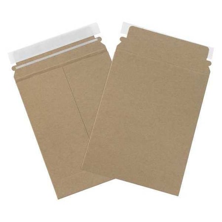 Partners Brand Self-Seal Flat Mailers, 7" x 9", Kraft, PK100 RM10K