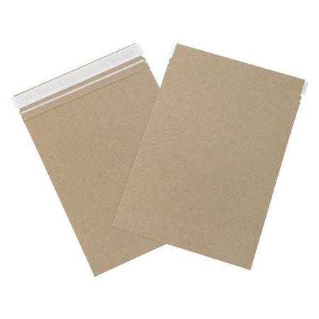 Partners Brand Self-Seal Flat Mailers, 9 3/4" x 12 1/4", Kraft, PK100 RM5K